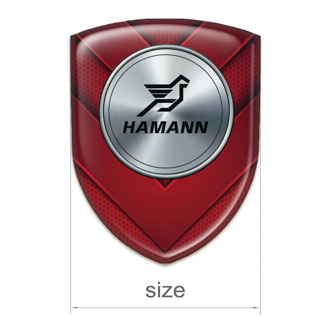 Hamann Auto Emblem Red V Shape Elements model 