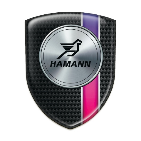 Hamann Emblem Badge Logo Black with Purple band Model 