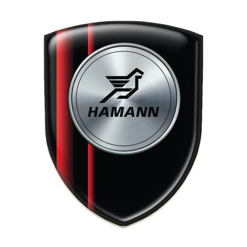 Hamann Domed Emblem Black with red Lines Stylish Model 