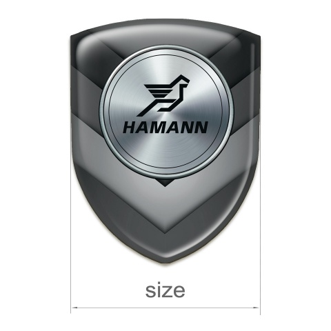 Hamann Silicone Emblem grey Black V Shape Elements Model 