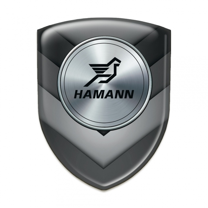 Hamann Silicone Emblem grey Black V Shape Elements Model 
