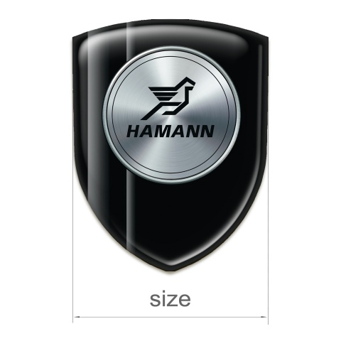 Hamann Resin Sticker Black with Grey Shadow lines 