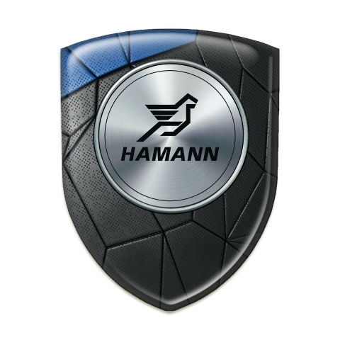 Hamann Car Interior Badge Blue Black Mosaic Model 