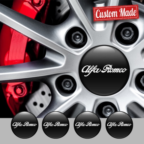Alfa Romeo Wheel Emblems Black Edition