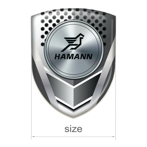 Hamann Self Adhesive Emblem Logo Metal Shield Model 