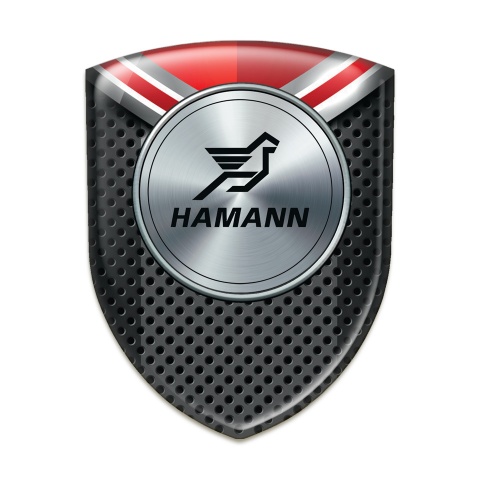 Hamann Domed Emblem Perforated base with Red detail Model 