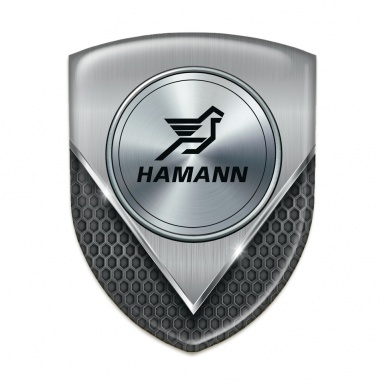 Hamann Silicone Badge Aluminium Sheet with dark Mesh Model 