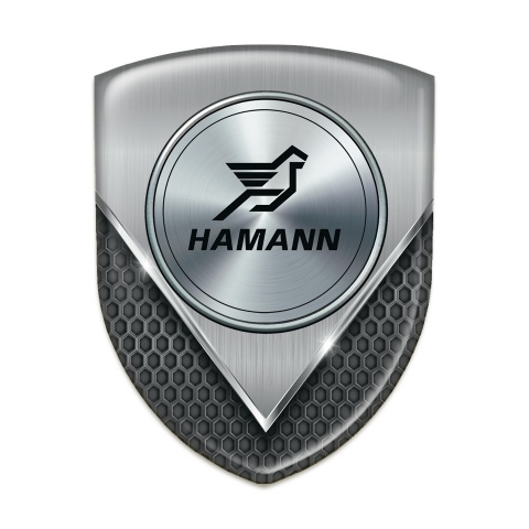 Hamann Silicone Badge Aluminium Sheet with dark Mesh Model 
