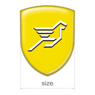 Hamann Resin Sticker Yellow Base Big Logo 