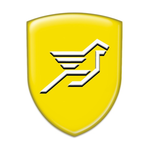 Hamann Resin Sticker Yellow Base Big Logo 