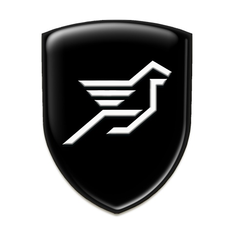 Hamann 3D Gel Emblem Black Basse Big Logo 