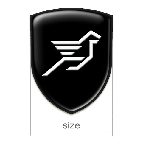 Hamann 3D Gel Emblem Black Basse Big Logo 