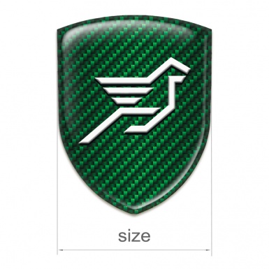 Hamann Silicone Car Decal Badge Green Carbon Base Big Logo 