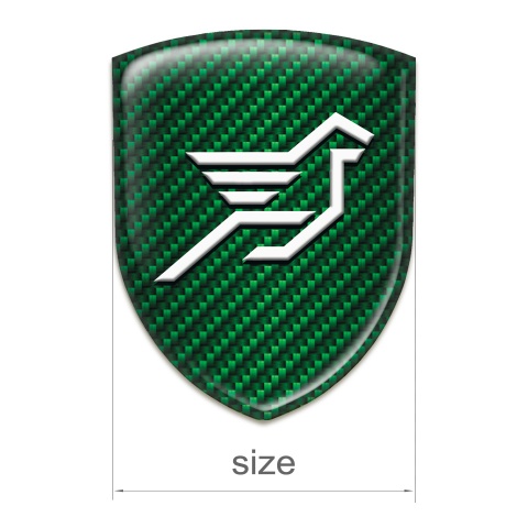 Hamann Silicone Car Decal Badge Green Carbon Base Big Logo 