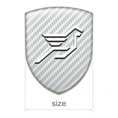 Hamann Emblem Badge Logo White Carbon base Big Logo 
