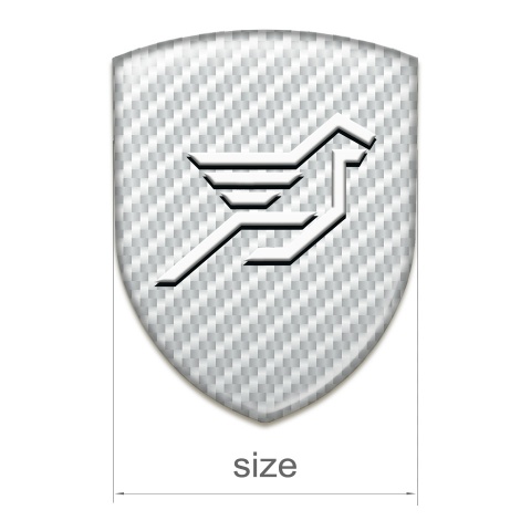 Hamann Emblem Badge Logo White Carbon base Big Logo 