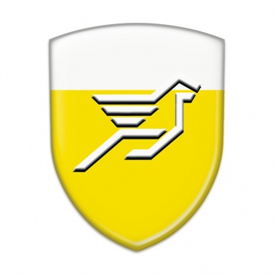 Hamann Self Adhesive Emblem Logo Yellow White Base Big Logo Style 