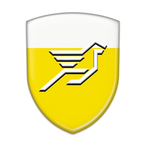 Hamann Self Adhesive Emblem Logo Yellow White Base Big Logo Style 