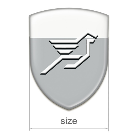 Hamann Domed Emblem Grey White Base Big Logo 