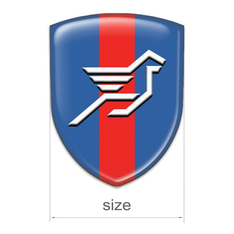 Hamann Emblem Exterior Blue with Red Band base big Logo 