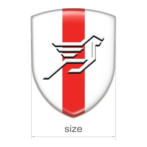 Hamann Tuning Badge White with red band and Big Logo 