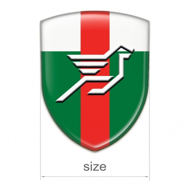 Hamann Car Accessories Badge Green White with Red Band base big Logo 