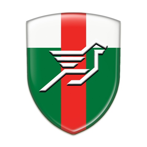 Hamann Car Accessories Badge Green White with Red Band base big Logo 