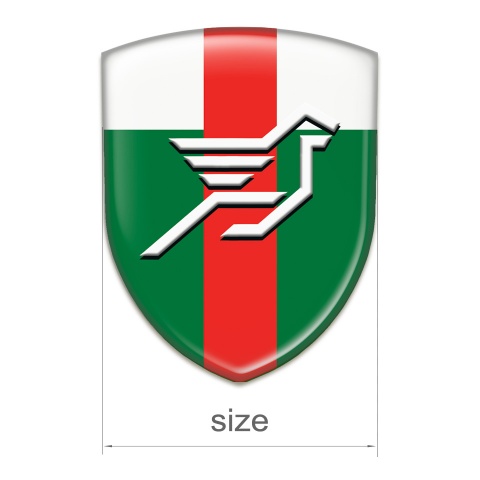Hamann Car Accessories Badge Green White with Red Band base big Logo 