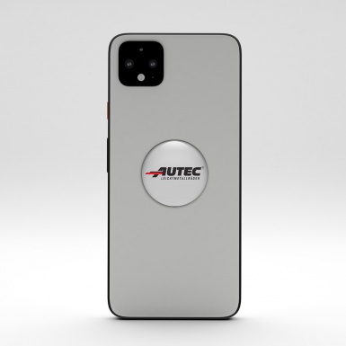 Autec Emblem Silikon Aufkleber Radkappen Grau Design