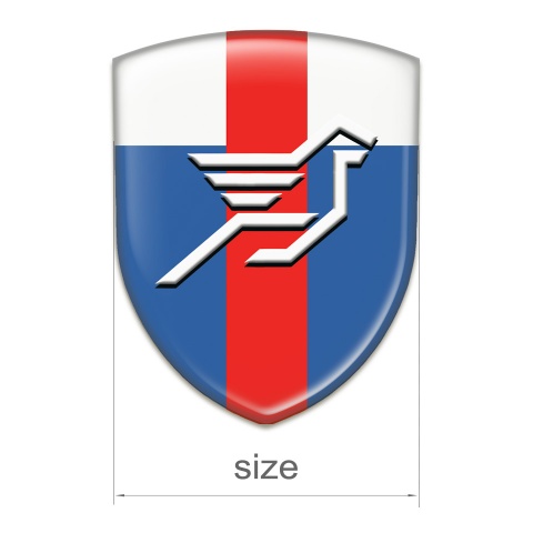 Hamann Self Adhesive Car logo Emblem Blue White with Red Band Base Big LOgo 
