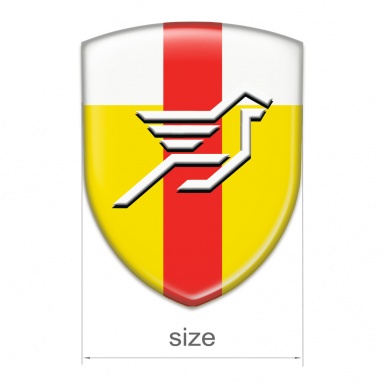 Hamann Car Interior Badge Yellow White with Red band Base Big Logo 