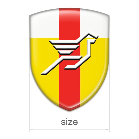 Hamann Car Interior Badge Yellow White with Red band Base Big Logo 