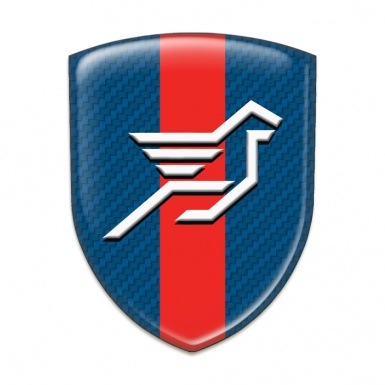 Hamann Silicone Badge Navy Blue Carbon with Red Band Base Big Logo 