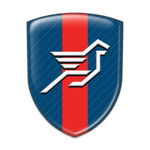 Hamann Silicone Badge Navy Blue Carbon with Red Band Base Big Logo 