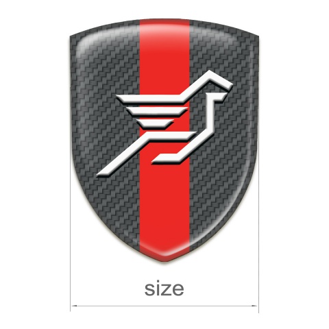 Hamann Silicone Shield Dark Grey Carbon Base with Red Band and Big Logo 