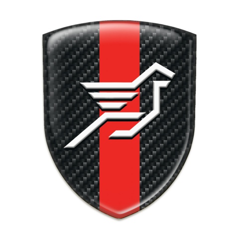 Hamann Logo Emblem Black Carbon with Red Band Base Big Logo