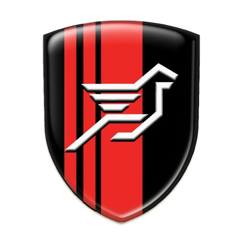 Hamann Silicone Emblem Black with Red Tapes base Big Logo Style 