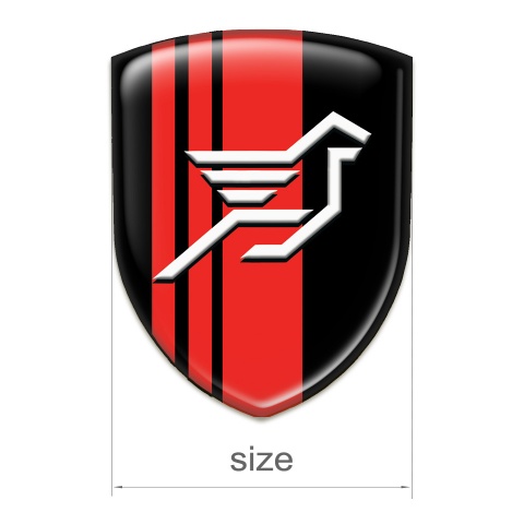 Hamann Silicone Emblem Black with Red Tapes base Big Logo Style 