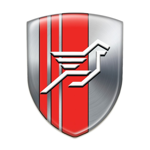 Hamann Resin Sticker Silver with Red Tapes Base and Big Logo 