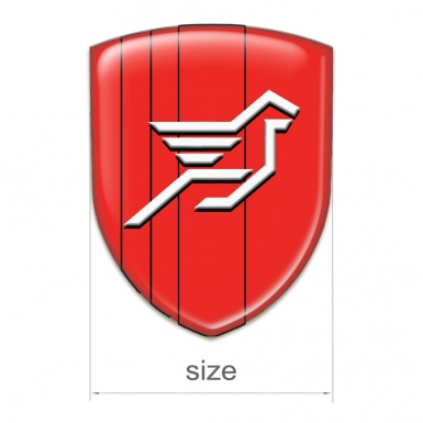 Hamann Emblem Exterior red Base Big White logo 