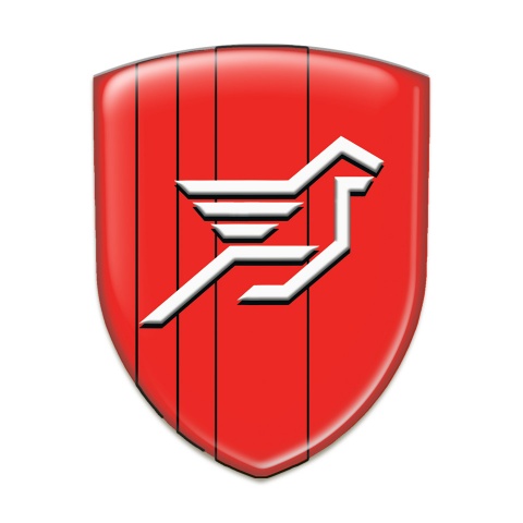 Hamann Emblem Exterior red Base Big White logo 