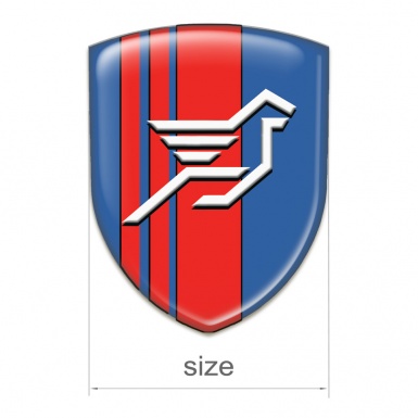 Hamann Emblem Interior Blue with Red Tapes Base BIg Logo 