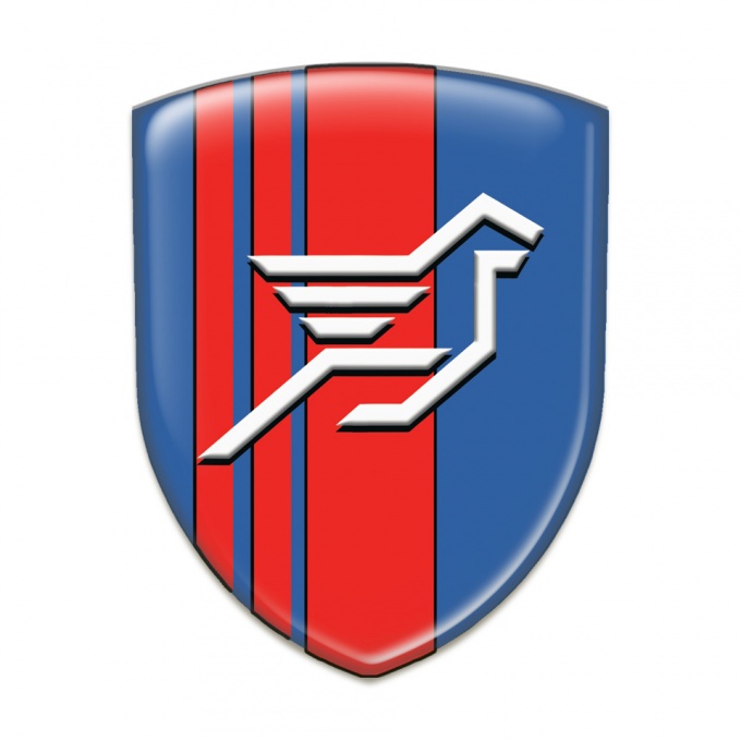 Hamann Emblem Interior Blue with Red Tapes Base BIg Logo 