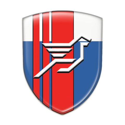 Hamann Car Interior Badge Blue White Base Red Tapes and Big Logo 