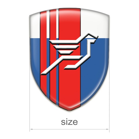 Hamann Car Interior Badge Blue White Base Red Tapes and Big Logo 