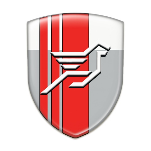 Hamann Silicone Badge Grey White with Red Tapes background Style 