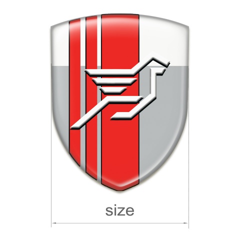 Hamann Silicone Badge Grey White with Red Tapes background Style 