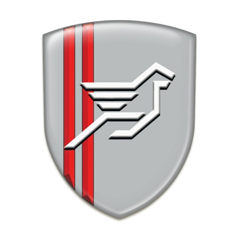 Hamann Logo Emblem Grey with Red Stripes Background Style 