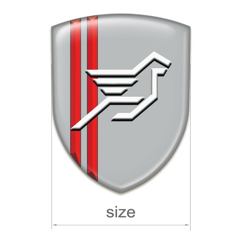 Hamann Logo Emblem Grey with Red Stripes Background Style 