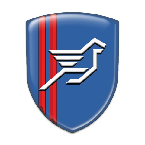 Hamann Tuning Emblem Blue with Red Stripes Background Style 